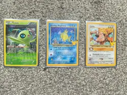 3X Pokemon Holo Cards: Celebi XY93 Promo, Shining Magikarp 66/64, Cleffa 20/111 - Image 3