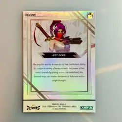 2026 Cardfun Marvel Rivals Eternal Glory Psylocke Silver Refractor MR-AS-32 - Image 2