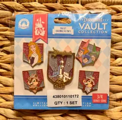Disneyland 70th Anniversary Vault Collection Pin Set 3 – Limited Edition (NEW) - Image 1