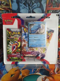 Scarlet & Violet 3 Pack Blister Dondozo Promo New Sealed - Image 1