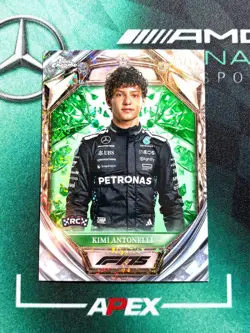 KIMI ANTONELLI RC 2025 Topps Chrome Formula 1 F1 #D75-8 Diamond Green 3/99 - Image 1