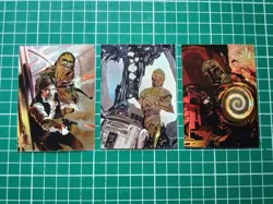 STAR WARS FINEST MATRIX INSERT TRADING CARD PARTIAL SET MATRIX 1,2,4 LOT OF 3 - Image 1