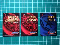STAR WARS FINEST MATRIX INSERT TRADING CARD PARTIAL SET MATRIX 1,2,4 LOT OF 3 - Image 5