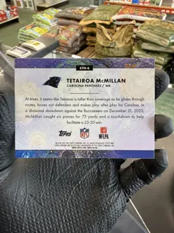 2025 Topps Cosmic Chrome Tetairoa McMillan Stars In The Night RC #STN-6 3 - Image 2