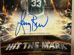 2025-26 Topps Three 3 Basketball-Larry Bird- Hit The Mark Bronze Auto /25 #HM-LB - Image 2