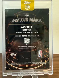 2025-26 Topps Three 3 Basketball-Larry Bird- Hit The Mark Bronze Auto /25 #HM-LB - Image 4