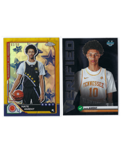 2025 Topps Chrome McDonald’s All American Nate Ament #3 Gold Refractor /50 - Image 1