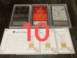 ARS10 Zekrom Victini Reshiram EX BWR 3-Card Set Pokemon Card w/ Cert Japan F/S - Image 1
