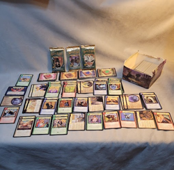 WOTC Harry Potter TCG Base Set Card Lot + 3 Vintage SEALED BOOSTER Packs 2001 - Image 1