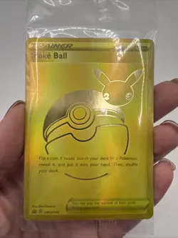 SEALED SWSH146 Poke Ball Gold Full Art Celebrations Pokemon TCG Promo Card - Image 3
