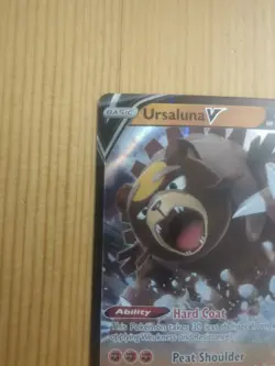 Pokemon TCG Ursaluna V 102/195 Silver Tempest Ultra Rare Foil Card NM - Image 2