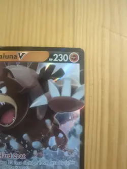Pokemon TCG Ursaluna V 102/195 Silver Tempest Ultra Rare Foil Card NM - Image 4