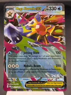 Mega Starmie ex 021/088 - Ultra Rare Holo - Perfect Order Pokemon Card MINT - Image 1