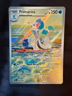 Primarina 088/084 Pitch Black Illustration Rare Pokemon Card NM - Image 1