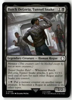 Butch DeLoria, Tunnel Snake 43 Universes Beyond: Fallout Uncommon NM - Image 1