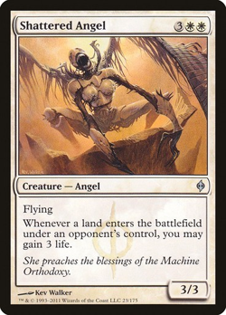 MTG - Shattered Angel - New Phyrexia - Magic the Gathering - Image 1