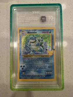 Pokemon TAG 10 GEM MINT Celebrations Blastoise 2/102 Classic Collection Holo - Image 1