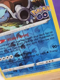 Pokemon TCG Blastoise 017/078 Pokemon GO Reverse Holo Rare HP170 Eng - Image 3