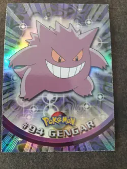 2000 Topps Pokemon Series 2 TV Gengar #94 Rainbow Holo Foil - Image 1
