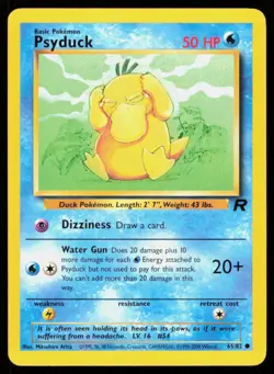 PSYDUCK 65/82 VINTAGE COMMON TEAM ROCKET POKEMON - Image 1