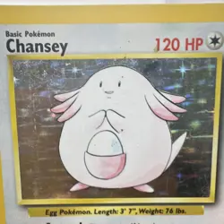 Pokemon Chansey Base Set 3/102 Holo Rare English 120 HP 1999 Basic Sugimori - Image 4