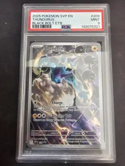 Pokemon TCG Thundurus SVP 209 Sv: Scarlet & Violet Promo Holo EN PSA 9 - Image 1