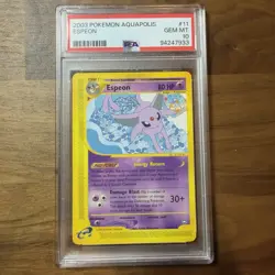 2003 POKEMON AQUAPOLIS ESPEON 11 PSA 10 LOW POP - Image 1