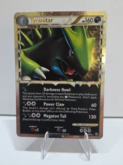 2010 Pokemon Tyranitar Prime .88/95 Unleashed REVERSE FOIL HOLO BLEED NM Vintage - Image 1