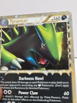 2010 Pokemon Tyranitar Prime .88/95 Unleashed REVERSE FOIL HOLO BLEED NM Vintage - Image 3