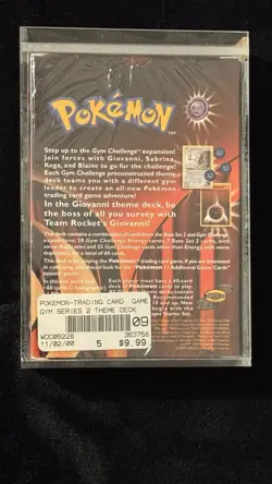 Pokemon Gym Challenge Giovanni Theme Deck Sealed Wizards of the Coast 2000 - Image 2