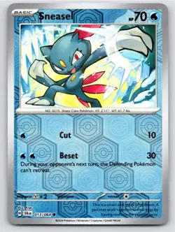 2024 POKEMON SNEASEL SHROUDED FABLE 013/064 SFA REVERSE HOLO NM FREE S&H - Image 1