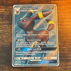 Pokemon TCG Umbreon GX Full Art Holo Ultra Rare 142/149 SM Base English - Image 1