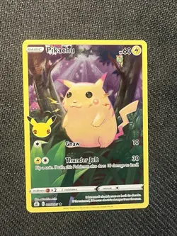 Pokemon Pikachu 005/025 Celebrations 25th Anniversary Holo Rare Near Mint - Image 3