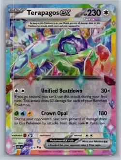 Terapagos ex 179/217 Double Rare Ascended Heroes Pokemon Near Mint - Image 1
