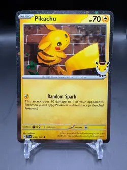 Pokemon TCG 2026 Pokemon Day Stamped Promo 051/162 Pikachu - Image 1