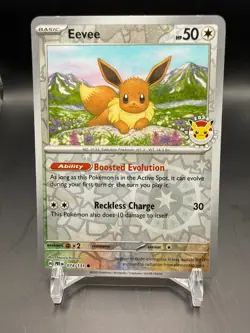 Pokemon TCG 2025 Pokemon Day Stamped Promo 074/131 Eevee - Image 1