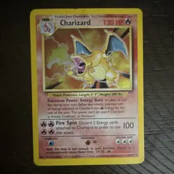 Pokemon TCG Base Set Charizard 4/102 Holo Rare Unlimited EN Wizards 1999 - Image 1