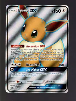 2020 POKEMON TCG SUN & MOON BLACK STAR PROMO SM242 EEVEE GX SHINY HOLO 2A MP - Image 1