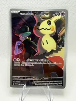Pokemon Team Rocket's Mimikyu 238/217 Rare Full Art Holo ENG 60 HP - Image 1