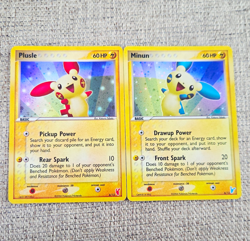 Pokemon TCG POP Series 3 Plusle 6/17 & Minun 7/17 Holo Promo (2) 2006 - Image 1