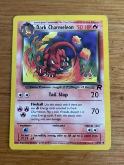 Dark Charmeleon 32/82 Pokemon Team Rocket W Stamp Promo MP-LP - Image 1