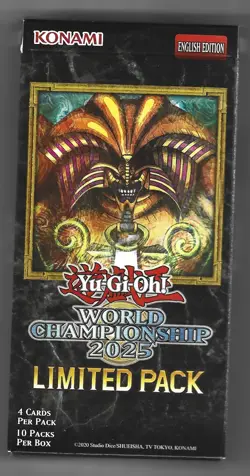 2025 YUGIOH LIMITED PACK WORLD CHAMPIONSHIP BOOSTER BOX NEW SEALED - Image 1