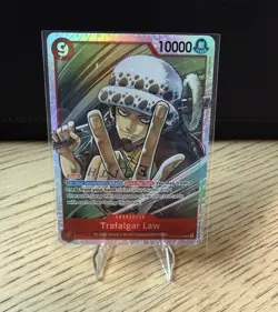 Bandai One Piece Trafalgar Law OP14-009 SR Holo NM EN - Image 1