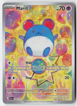 Pokemon Marill 232/217 Illustration Rare Ascended Heroes Holo NM - Image 1