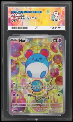 ACE 9 Pokemon TCG Marill 232/217 Ascended Heroes Illustration Rare Holo - Image 1