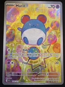 Pokemon Marill 232/217 ASCENDED HEROES Illustration Rare Full Art Holo Basic - Image 1