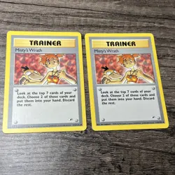 Misty's Wrath 114/132 Gym Heroes Trainer Pokemon Card Vintage Uncommon 2 - Image 1