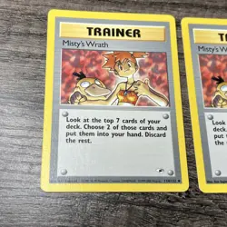 Misty's Wrath 114/132 Gym Heroes Trainer Pokemon Card Vintage Uncommon 2 - Image 2