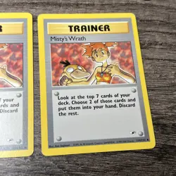 Misty's Wrath 114/132 Gym Heroes Trainer Pokemon Card Vintage Uncommon 2 - Image 3