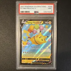 Pokemon 2021 Flying Pikachu V 006/025 Celebrations PSA 9 Ultra Rare Holo - Image 1